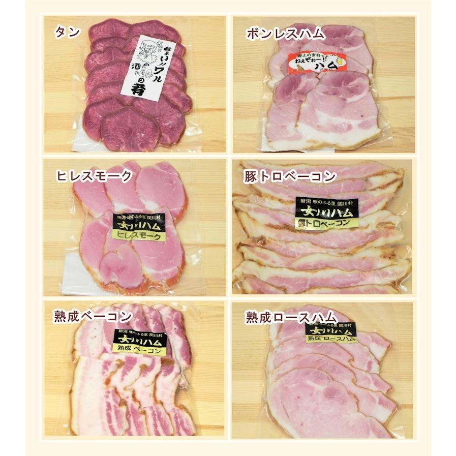 肉加工品 ハム・ベーコン 新潟県関川村 女川ハム工房 選べる 手作りハム・ベーコン 10商品詰合せセット 送料無料