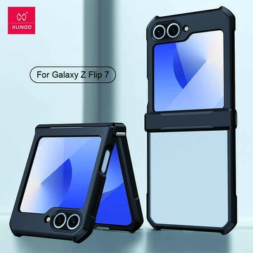 XUNDD 甲蟲系列 SAMSUNG Galaxy Z Flip7 防摔保護軟殼 炫酷黑