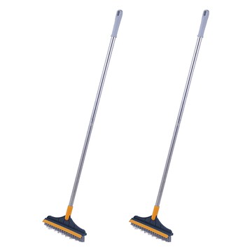 縫隙V形2合1刷頭地板刷  顏色隨機  2支