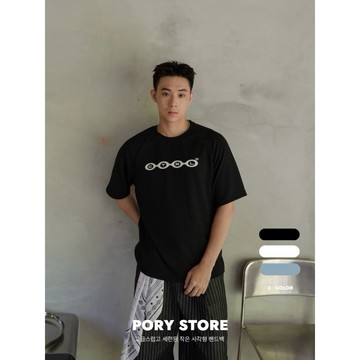 【PORY STORE】獨家！韓系華夫格印花短t 舒適 親膚 實拍 韓系 穿搭 男女 休閒 寬鬆 短Tee 男生 短袖