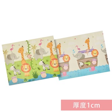 nac nac - 多功能折疊遊戲墊-動物樂園-厚度1cm
