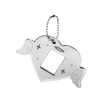 銀翼之心卡套吊飾 / Silver Winged Heart Card Sleeve Pendant