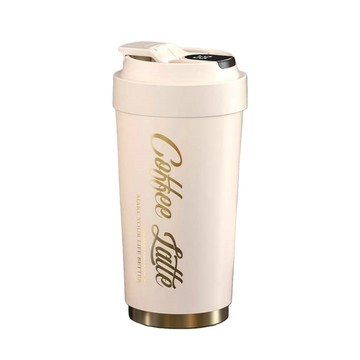 保溫瓶 恩爾美 大容量咖啡杯 陶瓷覆層內膽保溫杯 高顔值便攜被子 隨行杯 雙層保溫瓶 水杯 490ml