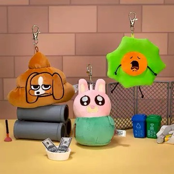 【暹羅厘普】吊飾-秀珍變裝/通暢巧克力/太陽田中/厘普變裝【墊腳石】毛絨玩偶 娃娃 鑰匙圈