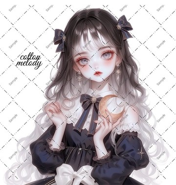 original sticker no.1646 人物貼紙 原創貼紙 人物貼紙 女孩貼紙 原創人物貼紙