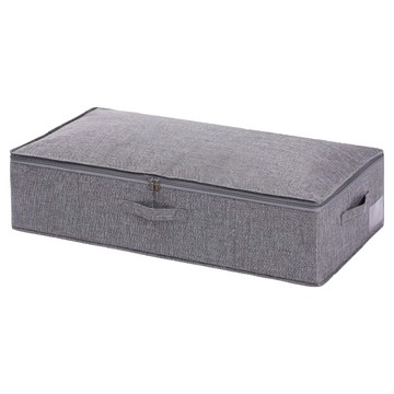 小麥購物 床底布藝收納箱 L2389  1個  灰色  76 x 38 x 17cm