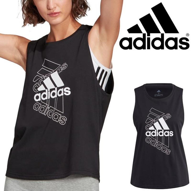 ノースリーブ Tシャツ レディース/adidas アディダス W MH BOS タンクトップ/スポーツウェア ブラック 黒 女性 トレーニング  フィットネス ジム /28691-GL1399 | LINEブランドカタログ