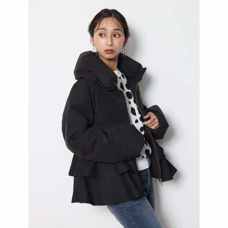 SCOT CLUB スコットクラブ ウールコート ペプラム ほろ苦く Aライン フレア 