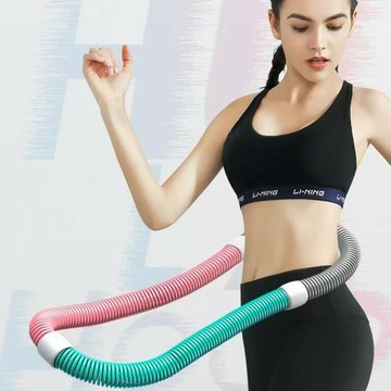呼啦圈彈簧健身專用女美腰成人瘦腰加重不傷腰折疊軟收腹瘦身神器鑫弘-戶外運動