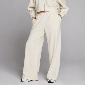 MP Women's Waffle Mid Rise Straight Leg Jogger - Ivory - M