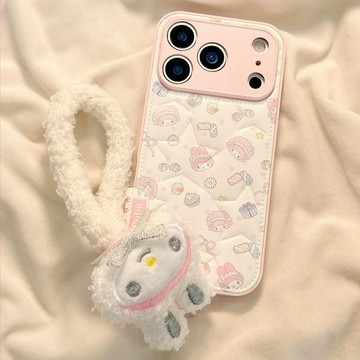 日韓少女 可愛 五角星印花 甜品花朵 小羊美樂蒂 iPhone 17 16 15 14 Pro max 防摔保護 手機殼