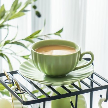 下午茶具套裝陶瓷咖啡杯碟花茶杯拿鐵杯碟掛耳杯家用拉花杯子