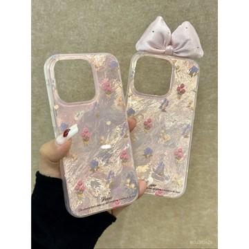 【店鋪熱銷】清新滿屏鬱金香適用iPhone15/13新款蘋果16手機殻14冰川紋16pro女