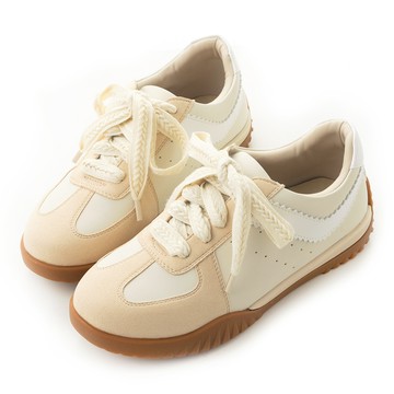 文青系列撞色輕量德訓鞋 杏  GT25-64BE