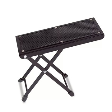 【台灣Jazzy】金屬吉他腳踏板 古典吉他踏板 四段高度可調 防滑橡膠 可折疊收納 演奏輔助支架