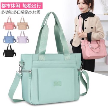 2023新款輕便兩用百搭時尚潮流防水牛津尼龍布單肩斜挎手提布包女