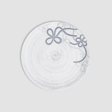 【303select】日本有田燒 雪花釉 紐銀系列 二重高台皿 多尺寸