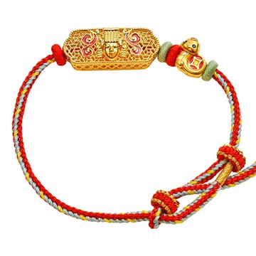 金蛇媽祖神像守護編織手鍊-白沙屯媽祖系列