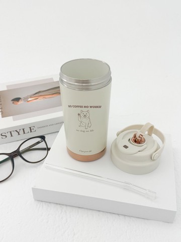 柴犬咖啡隨行保溫杯500ml