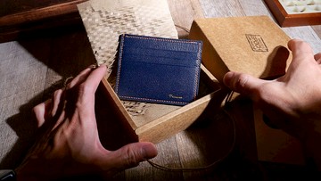 【客製化禮物】 法國山羊皮卡夾・名片夾