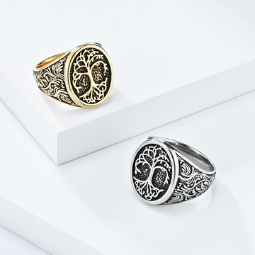 STEEL 鋼戒。北歐世界之樹 | TM