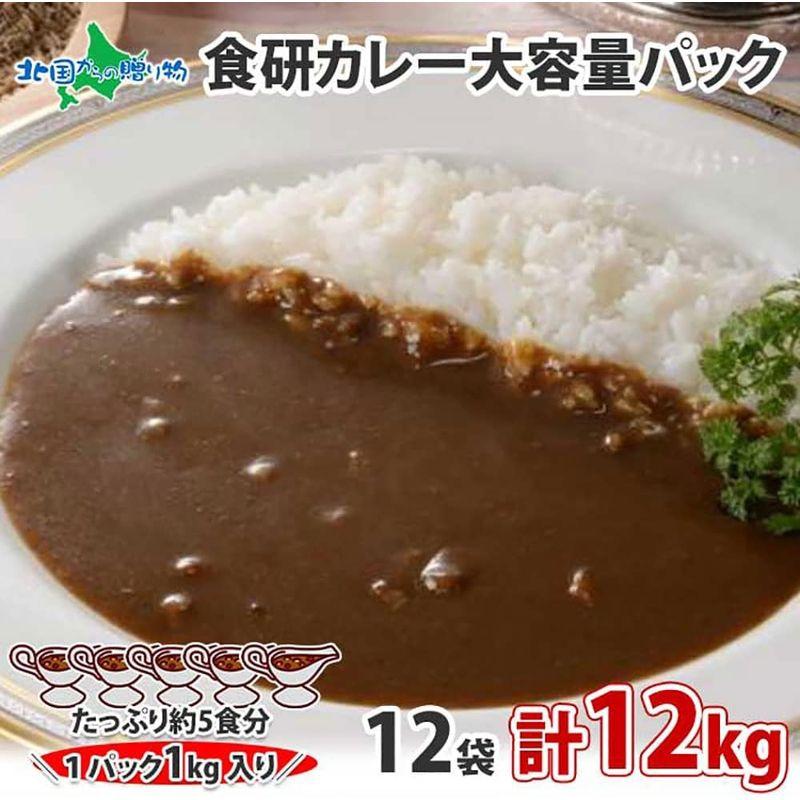 食品 カレー レトルト ビーフ 食研カレー 業務用 1kg 12袋 計12kg 大容量 北国からの贈り物