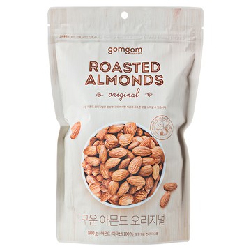 gomgom 原味烤杏仁  800g 夾鏈式包裝  1包