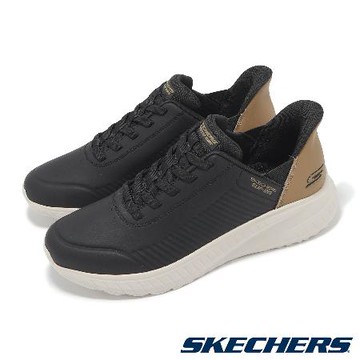 Skechers 休閒鞋 Bobs Squad Chaos Slip-Ins 男鞋 黑棕 瞬穿 套入式 健走鞋 118305BLK