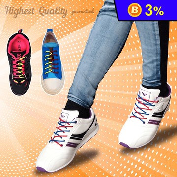 121創意時尚彩色免綁鞋帶(鞋帶長30cm) 12色任選