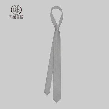 休閑領帶男細窄版學院風襯衫裝飾女煙灰色細斜紋小眾設計感韓版潮