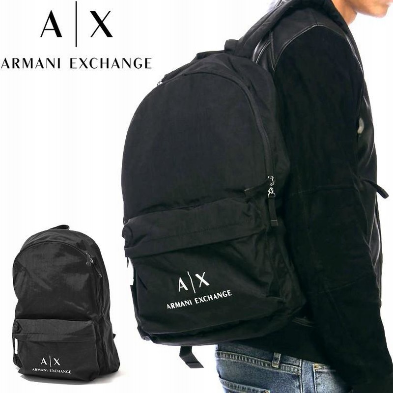 アルマーニ エクスチェンジ バックパック リュック ブラック ARMANI