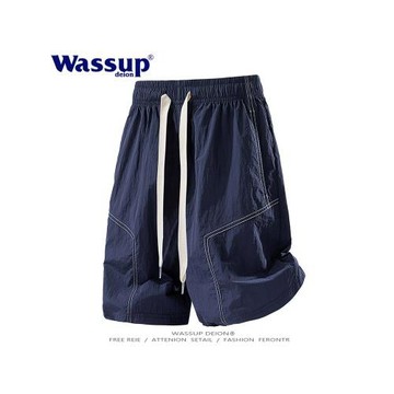 WASSUP DEION日系戶外速干休閑運動五分褲男夏季百搭青少年沙灘褲