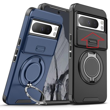 Pixel 11/11 Pro 系列貼 【ACE-CASE )Google Pixel 11 Pro XL 領客 推窗護鏡頭360度旋轉指環支架手機殼 保護殼保護套