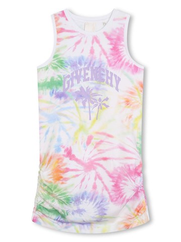 Givenchy Kids - tie-dye jersey dress - kids - Elastane/Cotton - 5 - White