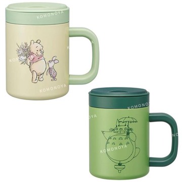 小禮堂 SKATER 不銹鋼馬克杯附內杯 330ml STMG4NI 小熊維尼 龍貓