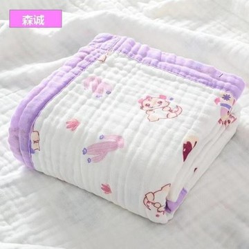 新生寶寶6層一體泡泡紗兒童浴巾幼兒園被子成人午睡紗布嬰兒蓋毯