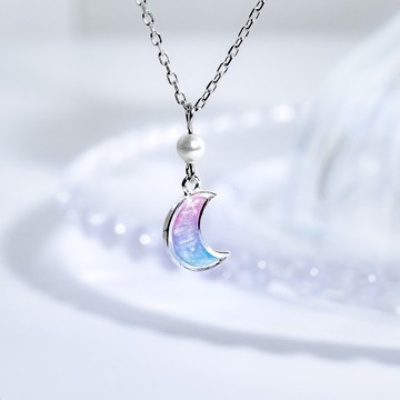 雲海系列 | 月光雲海項鍊 925純銀 可以戴著洗澡
