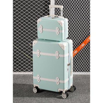 尾貨清倉 行李箱女小清新20寸拉桿箱萬向輪24學生復古旅行箱可愛