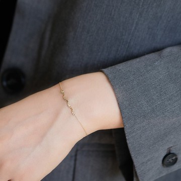 10 K 波紋光芒手鍊