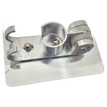 蓮蓬頭無痕底座掛勾 PC聚碳+太空鋁+ABS材質 黏貼式  顏色隨機