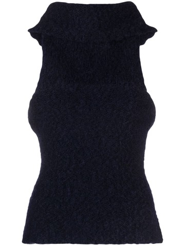 Paloma Wool - Groenlandia open-back jumper - women - Recycled Polyamide/Alpaca - L - Blue