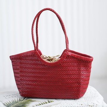手編單肩大容量托特包(有内膽袋子)122693C