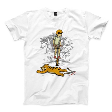 跳虎咿爽 - 白 - 中性版T恤