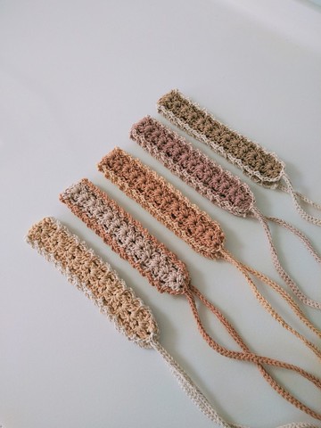 奶油色系列雙色髮帶