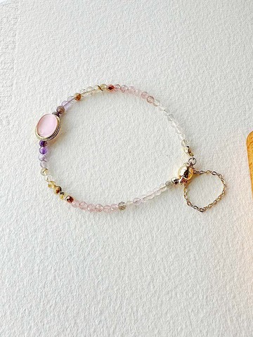 Meowflat輕珠寶 半寶石塔羅手鍊 磁扣設計- XVI. 塔