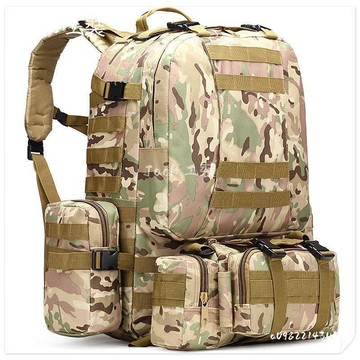 軍迷戰術MOllE系統多功能戶外戰術組合雙肩包迷彩揹包登山徒步包免運