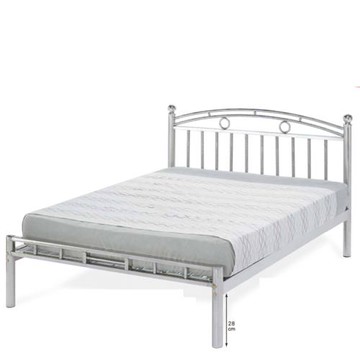 AS雅司-伊茲白鐵5尺雙人鐵床-152*201*94cm