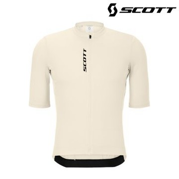 SCOTT Pro Training 男性短袖車衣｜棉白 (S-XL) 自行車衣 單車上衣
