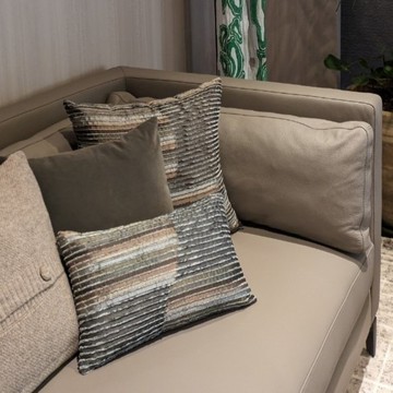 歐洲布料手工訂製 條紋抱枕  handmade throw pillow