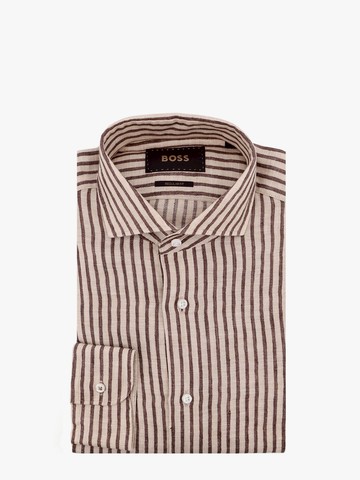 Josh striped linen shirt - BOSS - gender_Man
